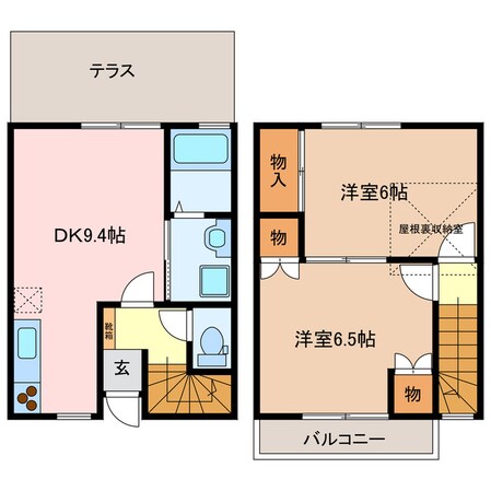 レジデンスレオＢ棟の物件間取画像